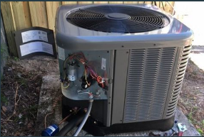 Image of 24 hour Air conditioning repair specialists diagnosing issues in Eustis Florida.